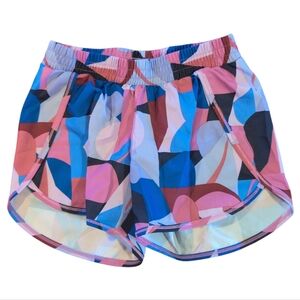 🍁2/$7🍁ALL IN MOTION Purple Geometric Patterned Lined Athletic Shorts